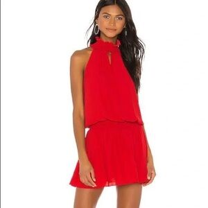 Amanda Uprichard Vibrant Red Mini Dress